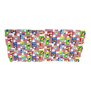 Vintage Disney Mickey Mouse & Friends Patchwork Fabric  43 ¼" x 35 ¾" Set of 2 P